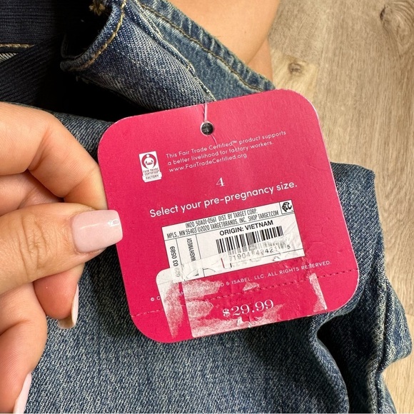 Isabel Maternity Vintage Straight Panel Jeans size 4 - Picture 8 of 8